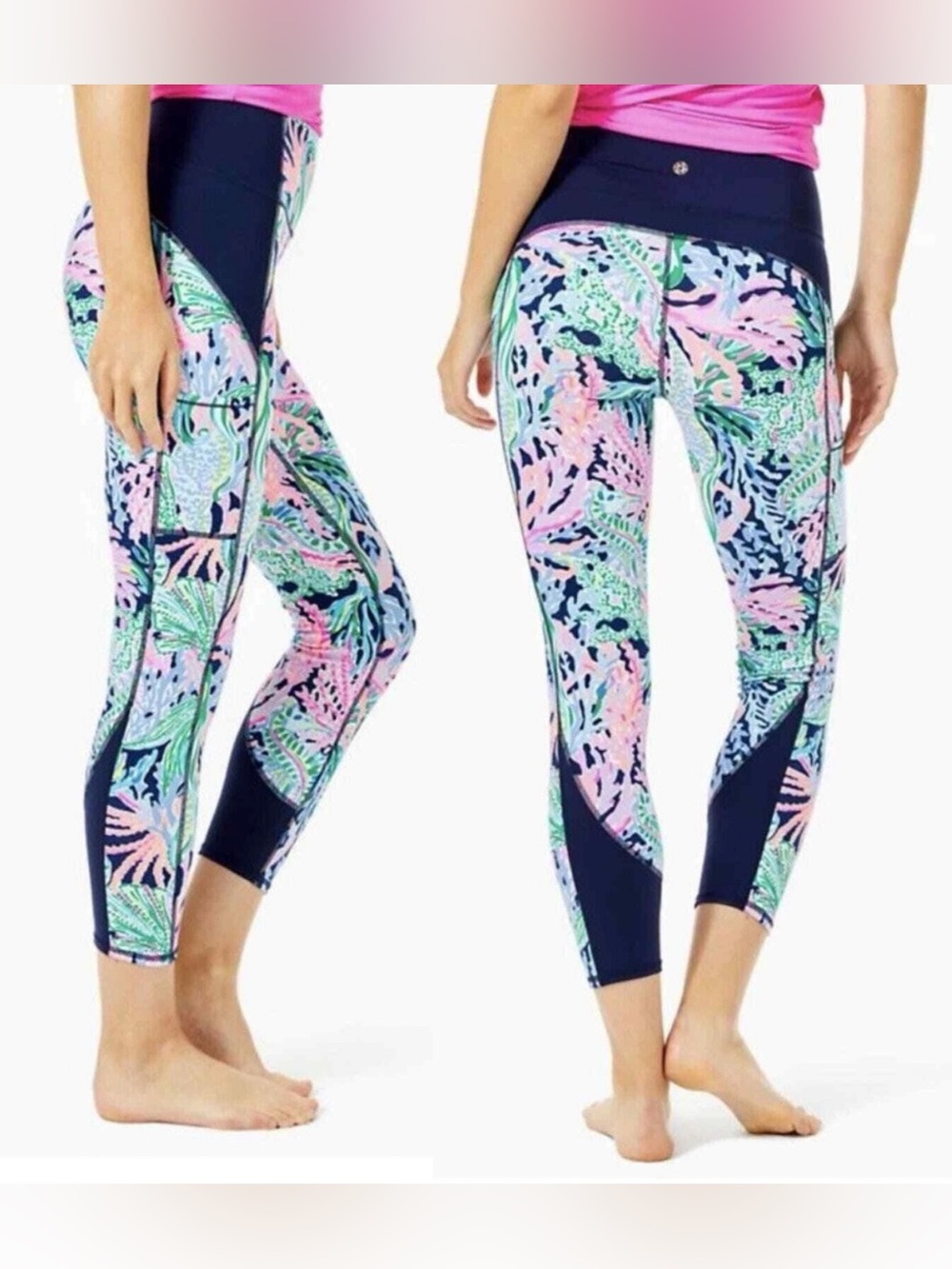 Lilly Pulitzer Luxletic High Rise Weekender Bermudaful Leggings